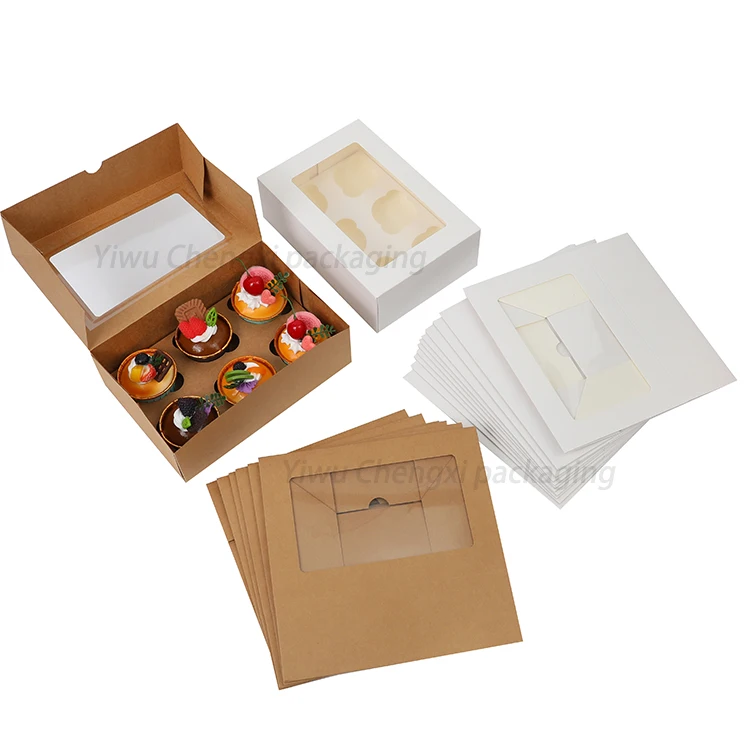 Qiqee Thanksgiving Bakery Box With Window 24packs 12x8x2.5 Inch - View #5