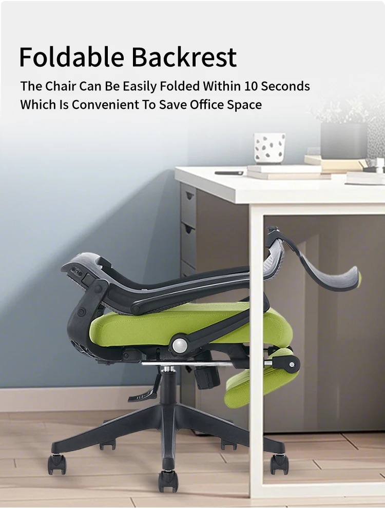 Ergonomic Office Chair - Foldable Design with Lumbar Support
