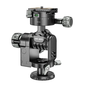 Metal Tripod Geared Head with Lifting Function & Free Quick Release Plate BFC-02B+ detail image