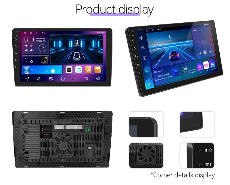 P15 Android 13 Car Stereo System Gps 2 Din Carplay Android Auto Radio Car