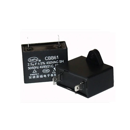Black Gate CBB61 Ceiling Fan 3.5 Microfarad 450VAC Capacitor