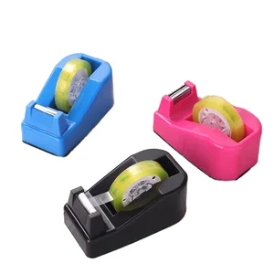 Direct Sale from Custom Stationery Manufacturers Transparent Table Tape Tape Cutter Seat School Supply Dispensers Set