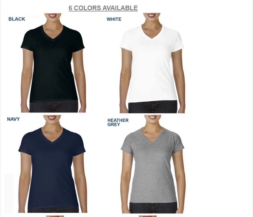 Women Short Sleeve V Neck Shirt Regular Custom Print Women's T-shirts ...
