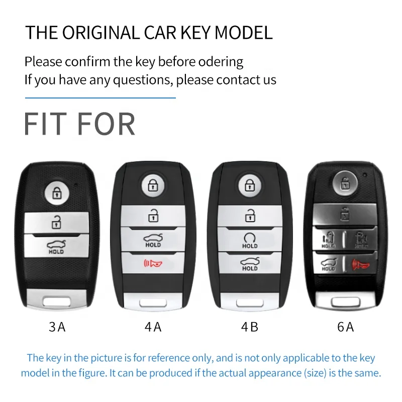 TPU 3 Button Car Remote Key Cover Case Holder Keychain for Kia Optima Sorento Niro Soul Accessories