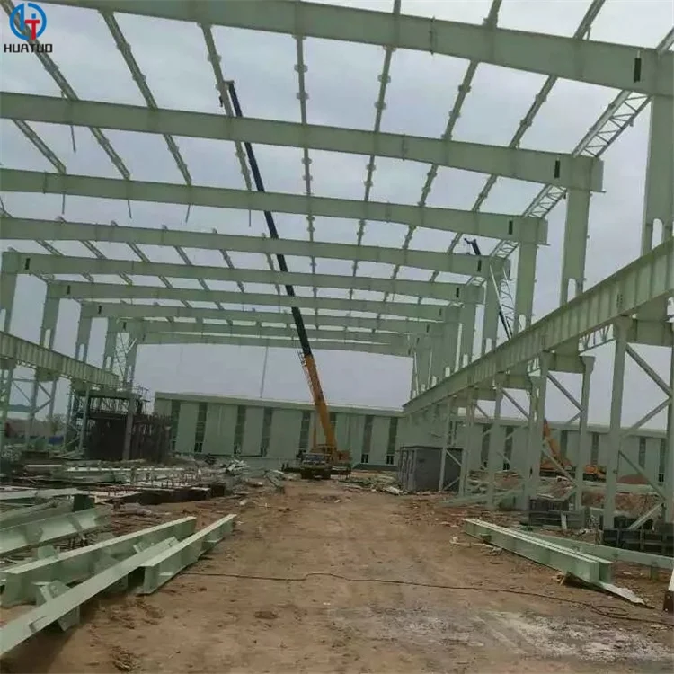 Prefabricated I Steel Column Q355 Quality H Beams Warehouse With Single Span Structural Building