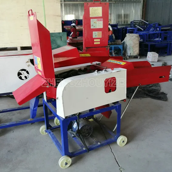 Farm Use 1t Per Hour Electric Grass Cutting and Crusher Machine Straw hay  Chaff Cutter Machine Price List in Kenya and India