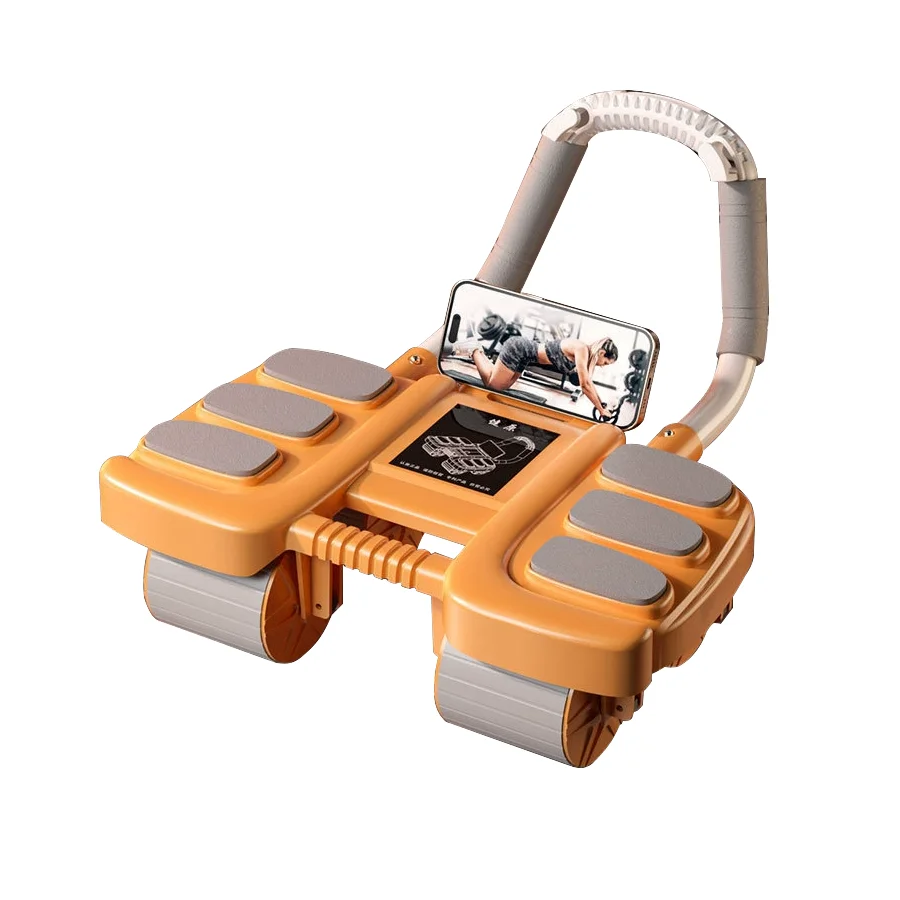 Factory Direct New JTF M-172 4-Wheel Multi-Function Abdominal Wheel ABS & EVA Roller Slide Machine for Muscle Training