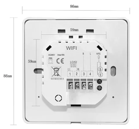 Hone Products Smart Home WiFi Thermostat Heating Control System for Gas Boiler and Water Floor Heating with Tuya Technology