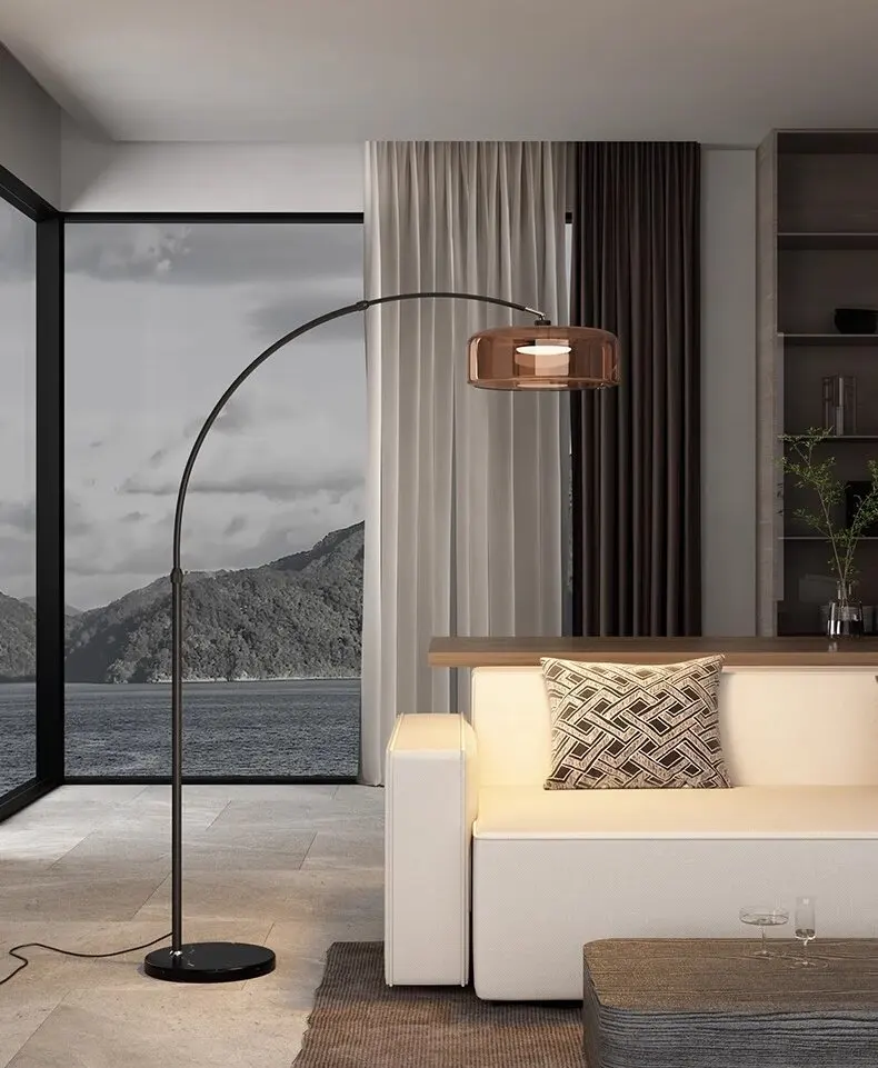 Italian Minimalist Fishing Lamp Floor Lamp Living Room Sofa Next to the Light Luxury Atmosphere Art Designer Table Lamp