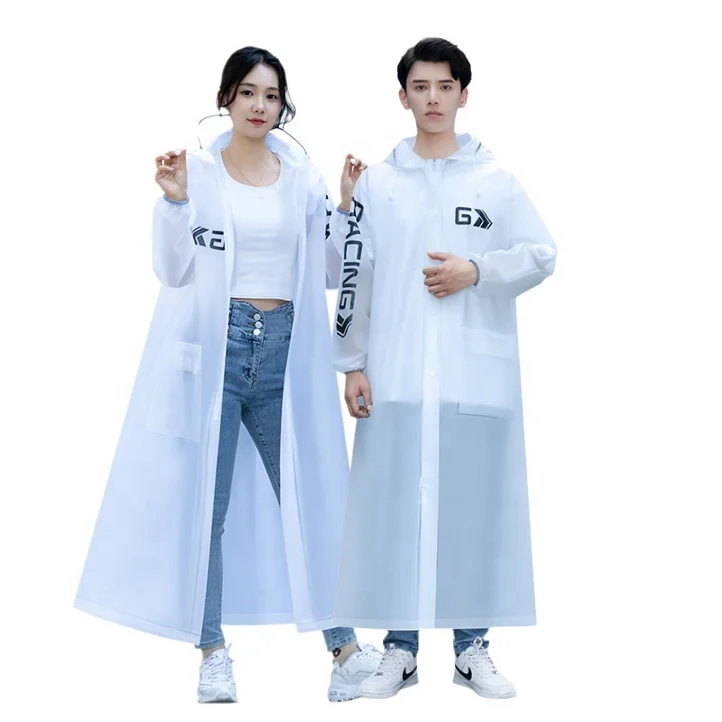 Waterproof wholesale raincoat long adult single one-piece thickened rain poncho outdoor hiking