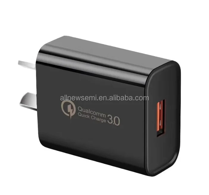 Qualcomm QC 3.0 charger QC30 fast charging head 18W fast charging 5v3a fast charging head US standard charger