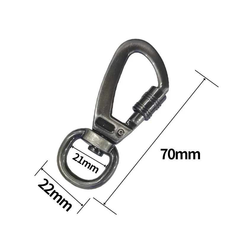 Custom Small Dog Leash Swivel Carabiner Aluminum Swivel Lock Carabiner