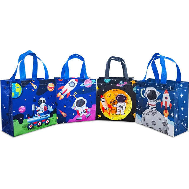 Non-woven thickened cartoon print cute holiday gift gift bag student kindergarten waterproof tote bag activity shopping bag