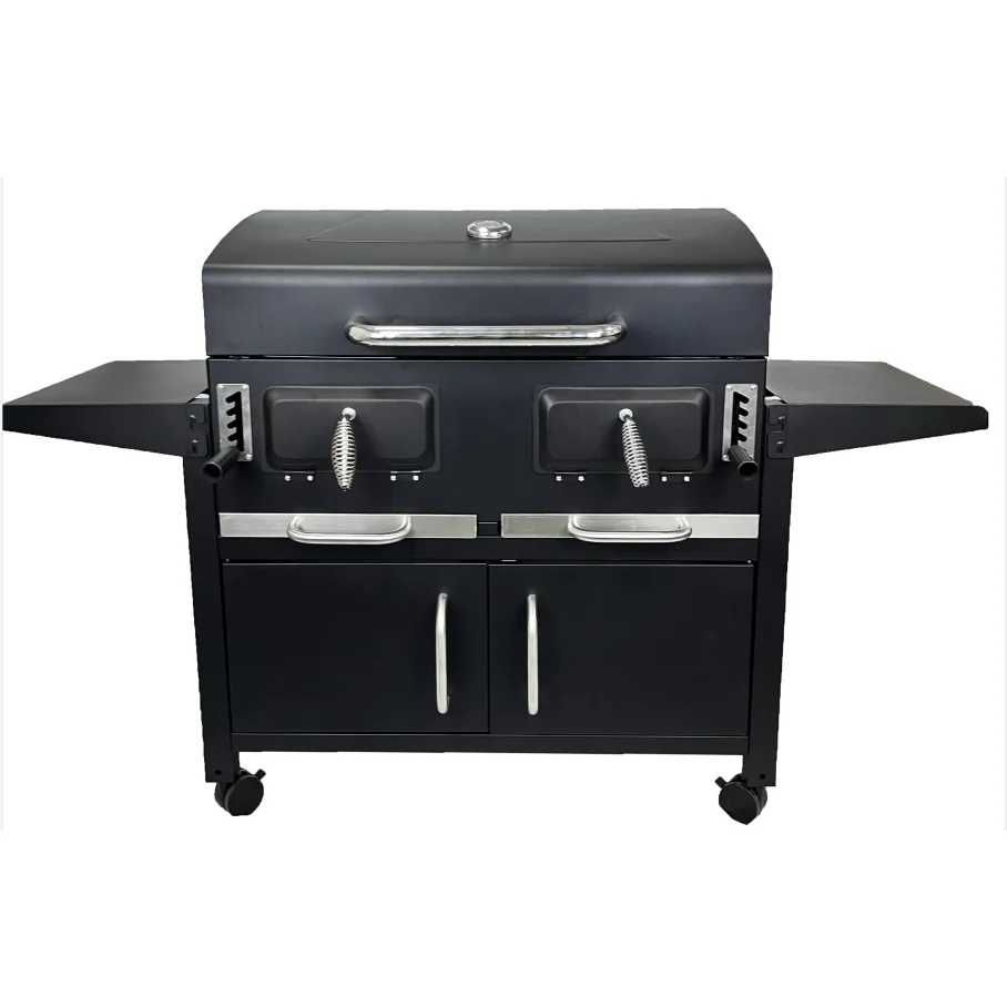 YNNI 64 Cm Kamado Grill Bundle – Mit Wagen, Gusseisenrost & Zubehör, Grün