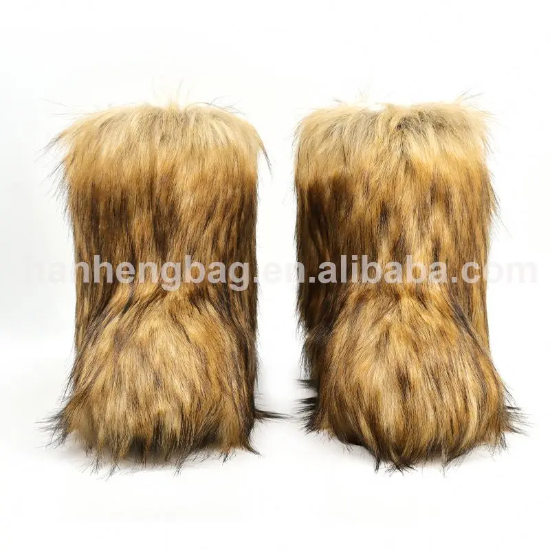 ladies furry boots