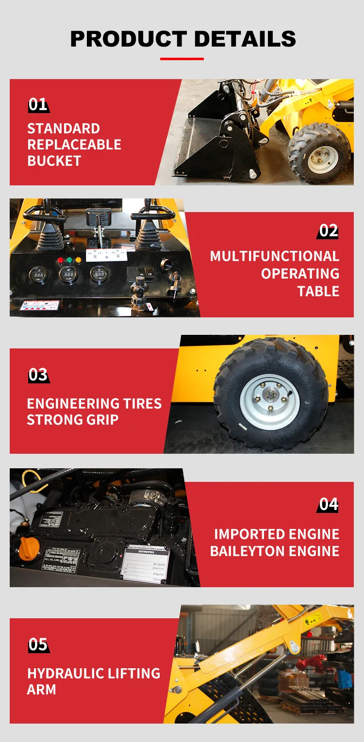 Mini Loader Engine Parts Mini Skid Steer Wheel Loader Skid Steer Diesel Loaders Epa Engine ...