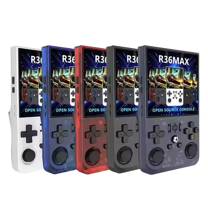 Console de Jeu Portable R36Max 2025 avec Écran IPS 4.0 Pouces, 64 Go, Plus de 18000 Jeux Vidéo, Batterie 4000 mAh, Système d'Exploitation Linux, Console de Jeu Rétro Portable R36s MAX