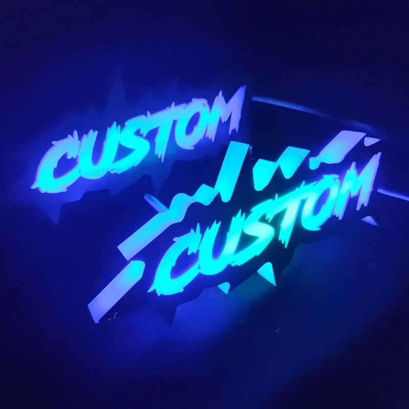 Custom Auto Logo Led Light Car Grille Emblem Car Front Logo Badge RGB LED Grilled Emblem