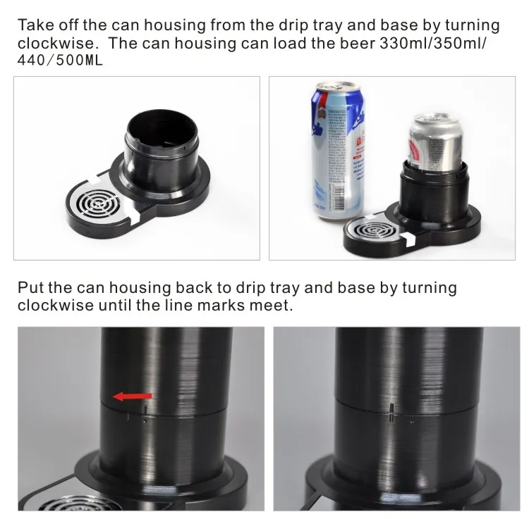 Consumer Electronics Home Bar Accessories Portable Draft Beer Tower Dispenser Tap factory