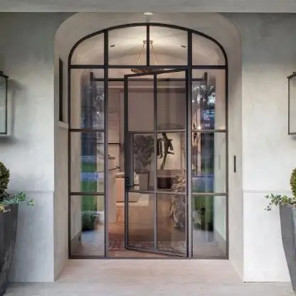 Multi Functional Galvanized Framed Wrought Iron Window and Door Gril Design