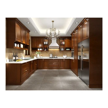 Modern Storage Furniture Kitchen Cabinet Smart Home and Kitchen Customized Panel Wooden Cabinet Kitchen Furniture