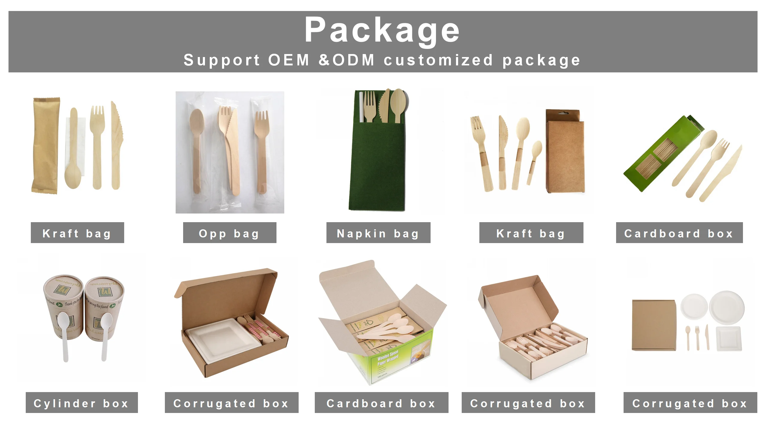 EcoFriendly Disposable Wooden Cutlery Set Sustainable Dining