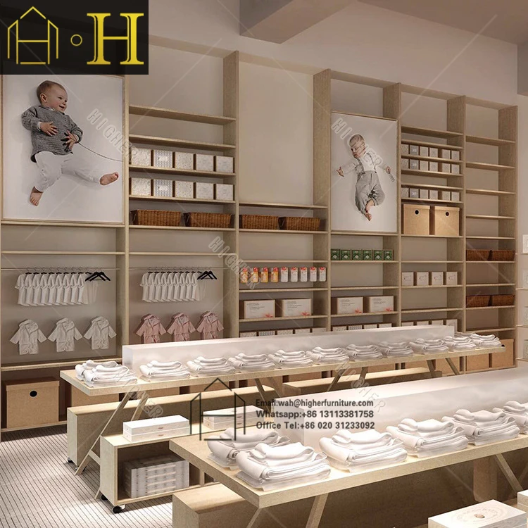 Baby Shop Interior Design Decoration Ideas Children Display Kids Clothing  Cute Baby Clothes Small Store Interior Design