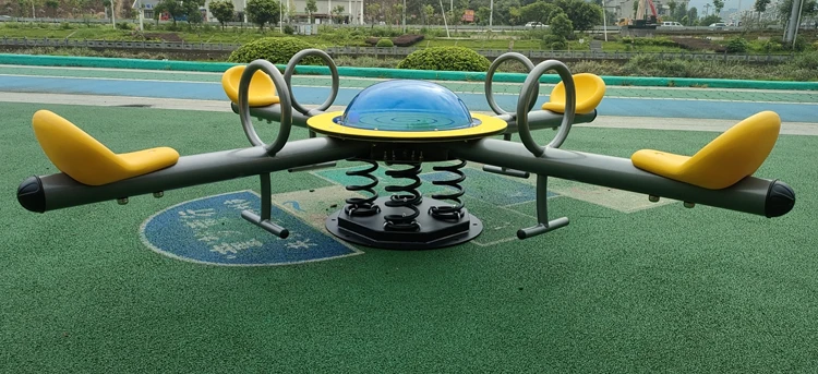 High-quality Children's Outdoor Four Seat Spring Seesaw Park Community Backyard Playground Equipment Fun Product