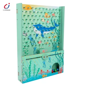 Kid Toys Manufacturer Education Kids Gift Montessori Wooden Catcher Quick Catch the Ball Game Toy Machine Catch Ball Game Toy