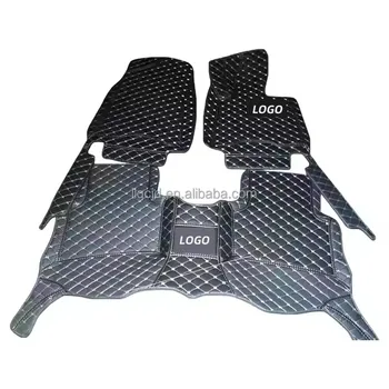 Custom Luxury Leather Car Mats Diamond Honeycomb Plastic Material Floor Matting for Lexus Sports Design Foot Pads