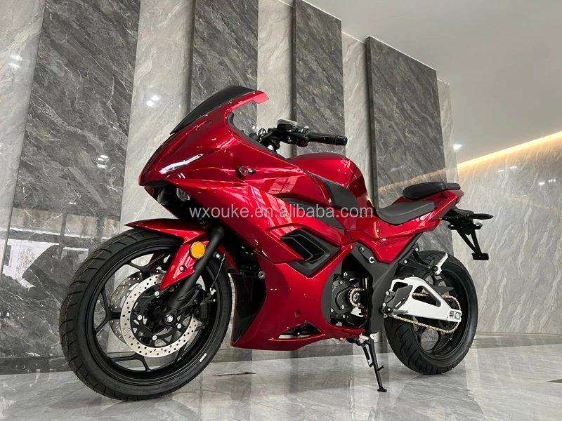 Mid-Mounted Chain Motor Electric Motorcycles 3000W Speed 130km/h ...
