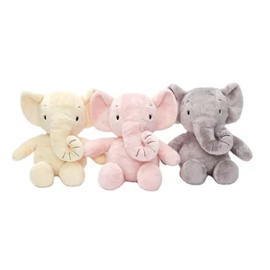 Hot Selling Cute Colorful Soft Plush Baby Elephants Toys Stuffed Toys with Big Ears PP Cotton Filling