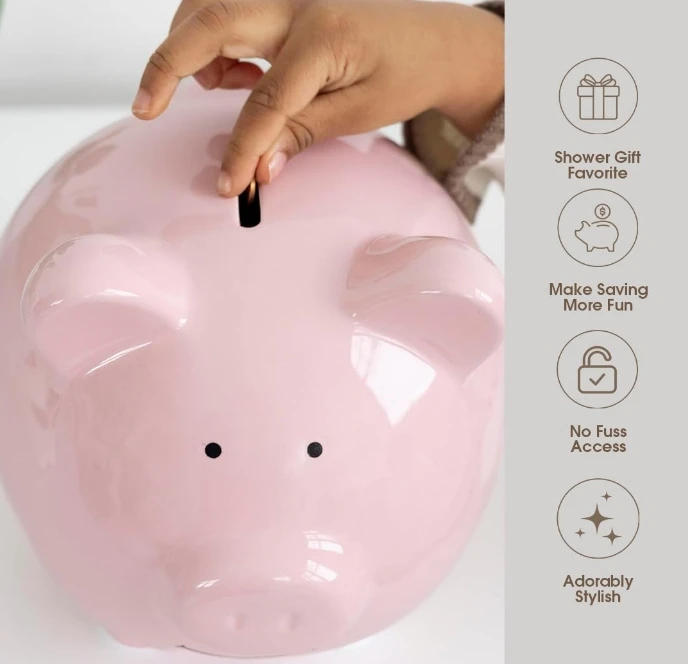 Ceramic Piggy Bank for Adults and Children - Customizable, Beautiful Gift, Dye-Sublimation, Factory Direct Sales