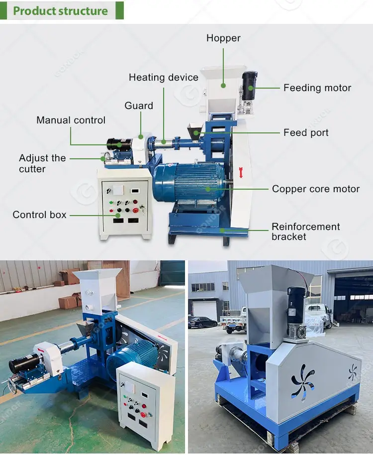 Mill Cat Dry Small Fish Dog Animal Price Pellet Float Pet Food Feed Make Extruder Processing Machine For