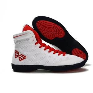 Latest Design Men Breathable Mesh Professional Boxing Shoes Wholesale Custom High Quality  Women Wrestling Boxing Shoes