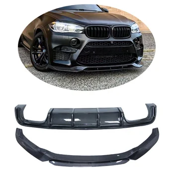 F85 X5M body kit Vor-style Front Lip Splitter diffuser Carbon Fiber Front Bumper fit  for BMW X5M F85 X6M F86 2015-2018