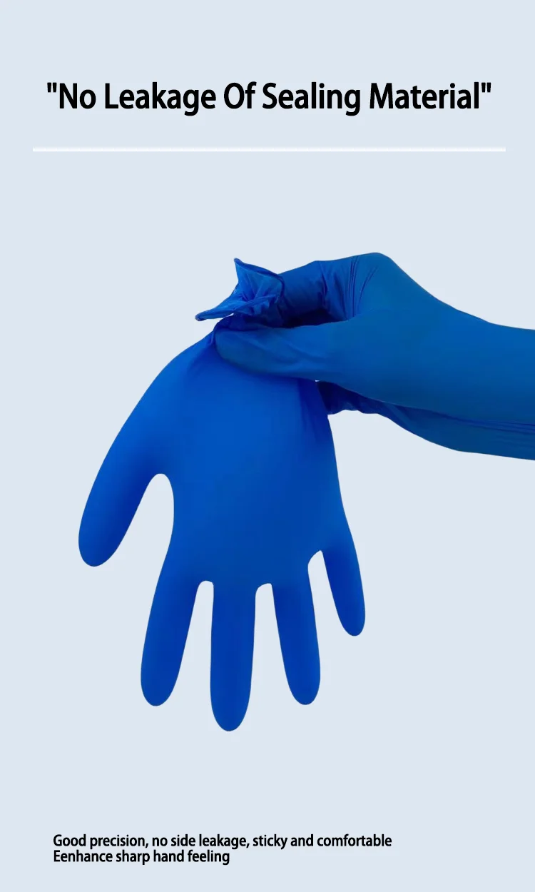 Hongray Disposable Glove Nitrile Powder Free 100 Pcs Disposable Gloves