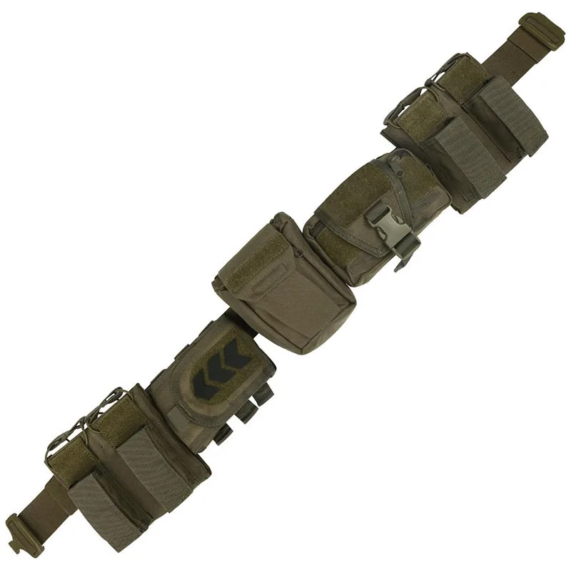 High Quality Multi Function Mountaineering Tactical Belt with Accessories High Density Material Duty Belts With Tool Pouches