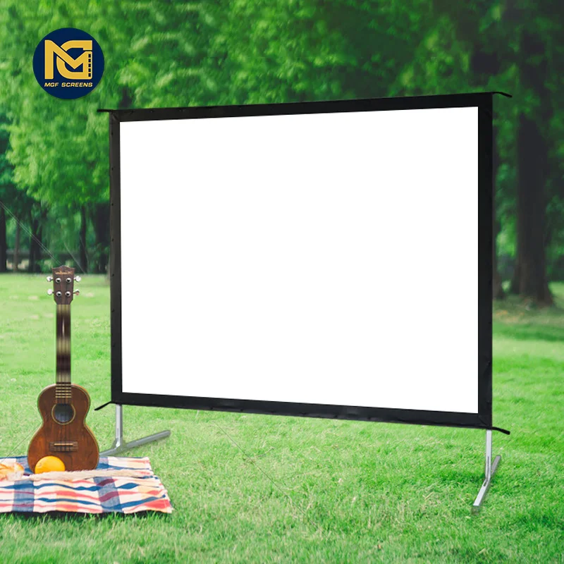 MGF Screen Projector Screen Folding Outdoor Outdoor Advertising Fast Fold Projection Screen for Camping
