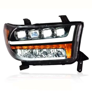 For TOYOTA TUNDRA ALL LED 2007 2008 2009 2010 2011 2012 2013 /SEQUOIA 08-17 18-UP HEADLIGHTS  LED Head LampDynamic Turning
