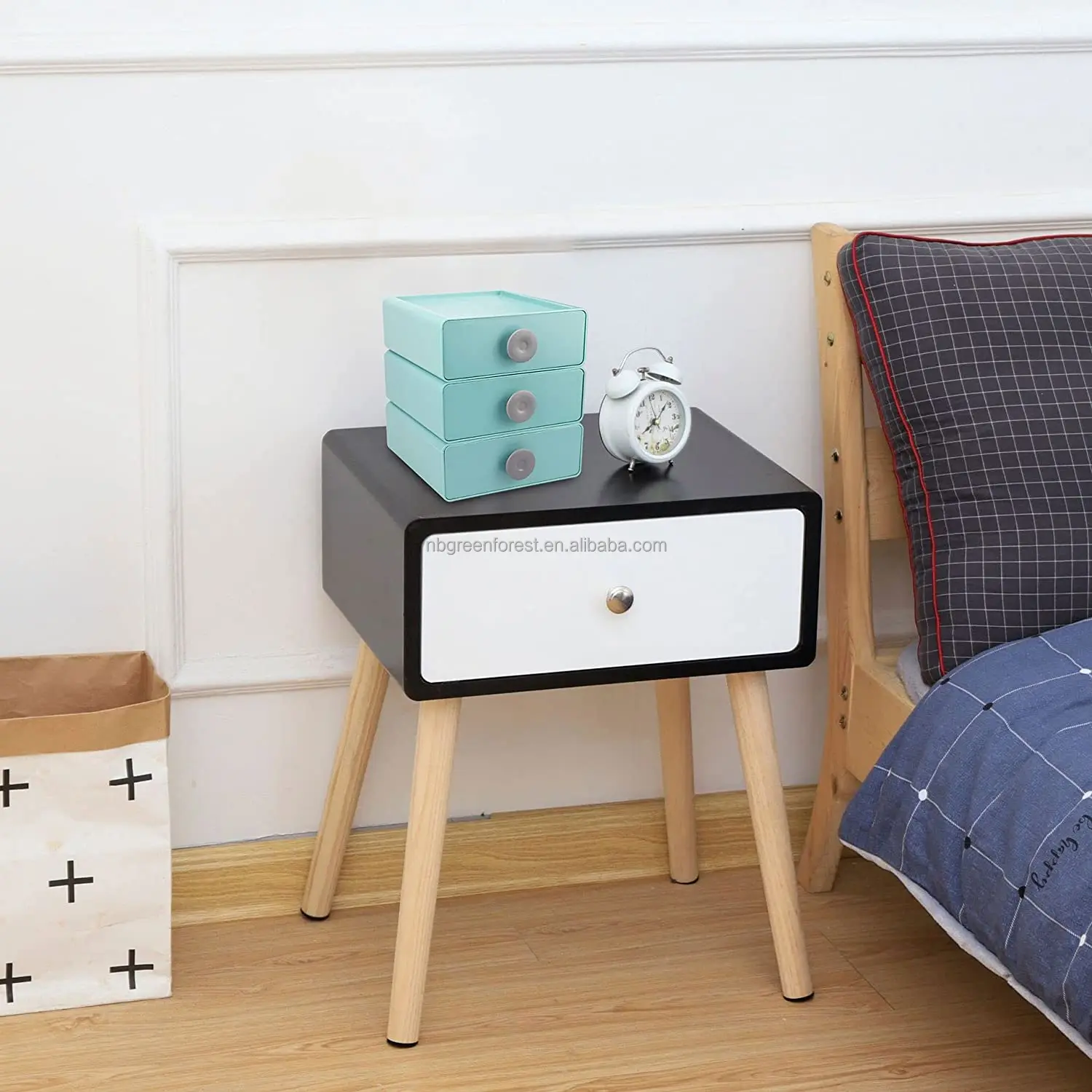 Plastic Storage Drawers Stackable Desktop Organizer Box 3drawer Set