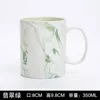 Emerald Green Marble Milk Cup