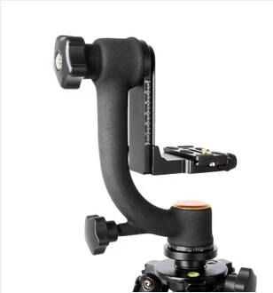 QZSD Q45 Strong Stabilizer 15kg Load Aluminum Panoramic Gimbal Head 0.9kg Portable Tripod Mount for DSLR Digital  Video Camera detail image