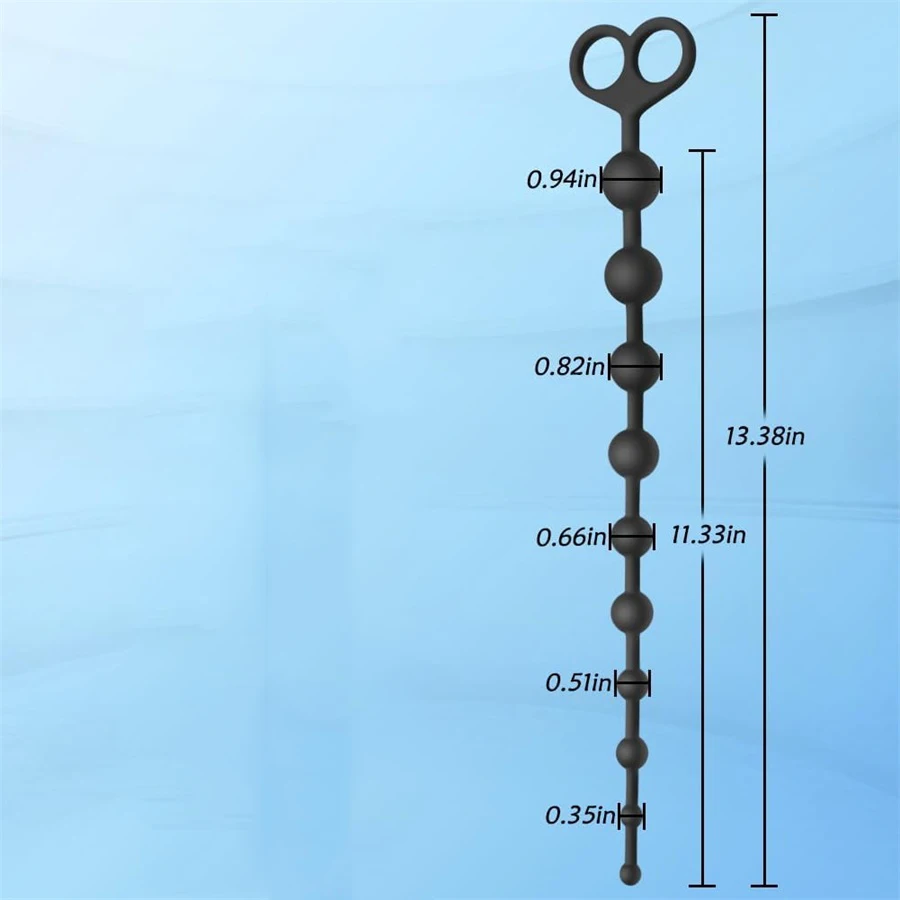 Largest Anal Beads - Silicone Anal Trainer & Massager