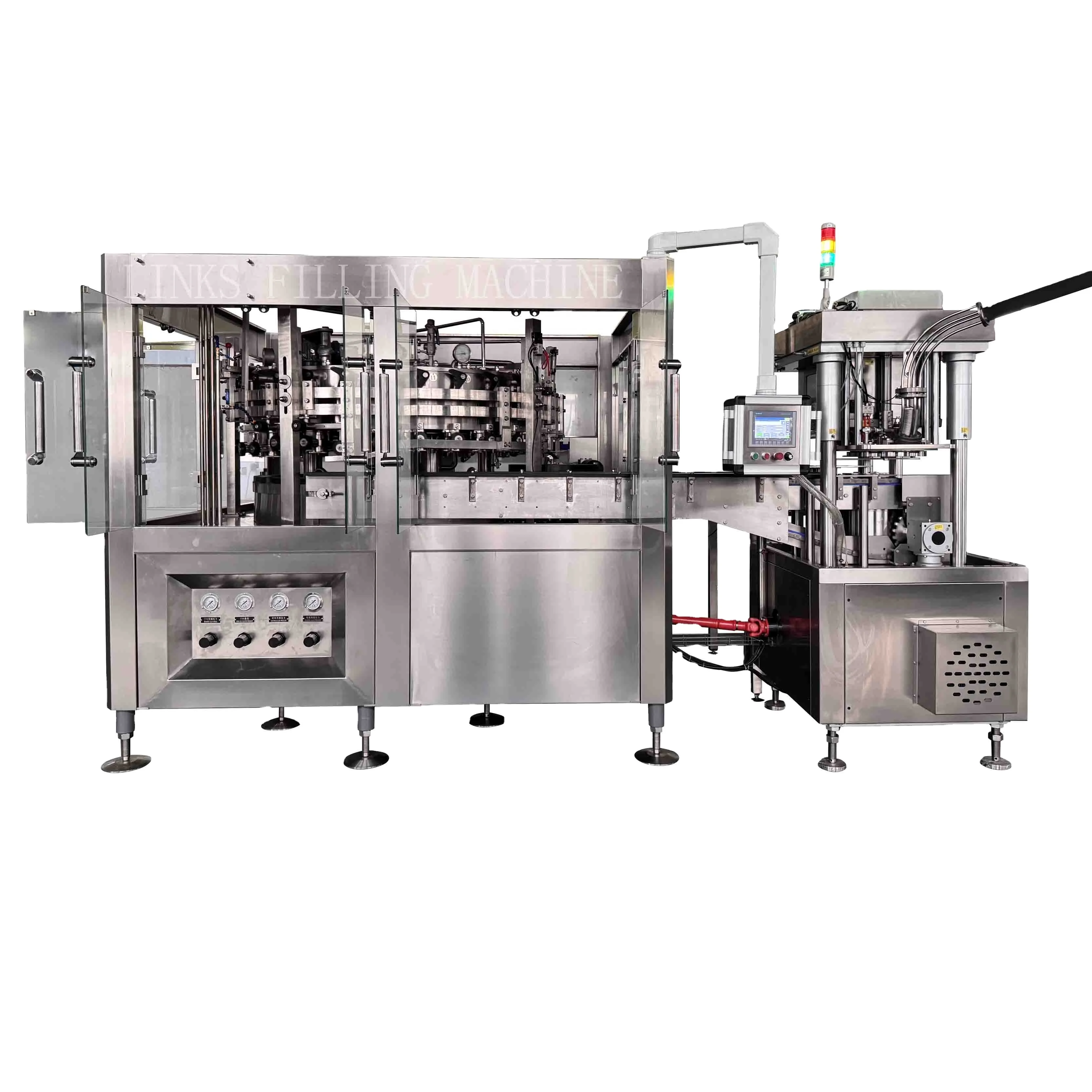 Full Automatic Can Filler Beer Carbonated Alcoholic Beverage Filling Bottling Packaging Machine