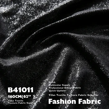 Stock SupplY  high density Curtain cloth velvet coating hot silver cheongsam dress fabric table cloth Fashion fabric B41011