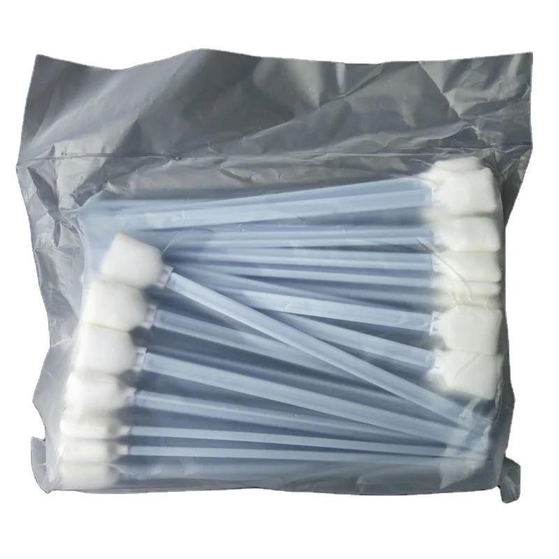 50PCS High quality big long 23cm printhead foam swabs stick for 