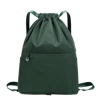 Sac à cordon en nylon léger vert forêt