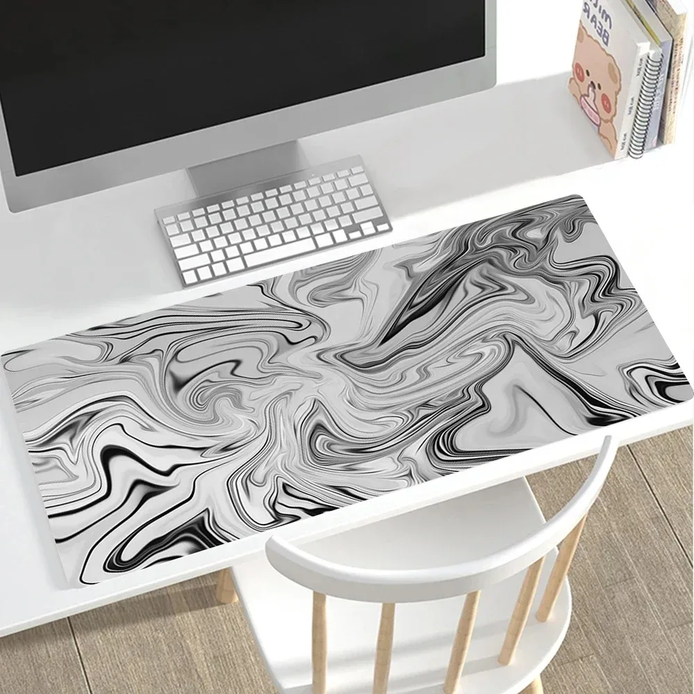 Contour Monochrome Cool Stylish PC Gaming Mouse Pads Gamer Mats Teclado Ergonomic Pad Ma aperçu 17