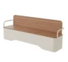 bench 1204077cm-galvanized steel-plastic wood